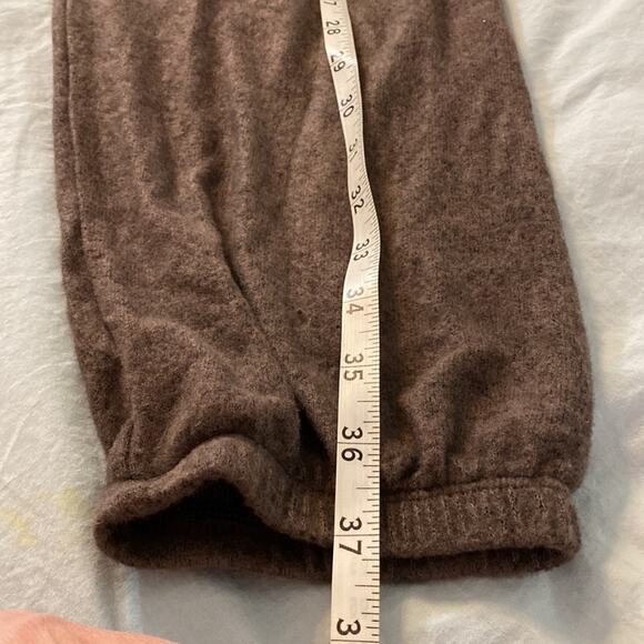 Anthropologie Maronie 2 Piece Set Mocha Loungewear Top/Pants Size Small - Picture 8 of 9